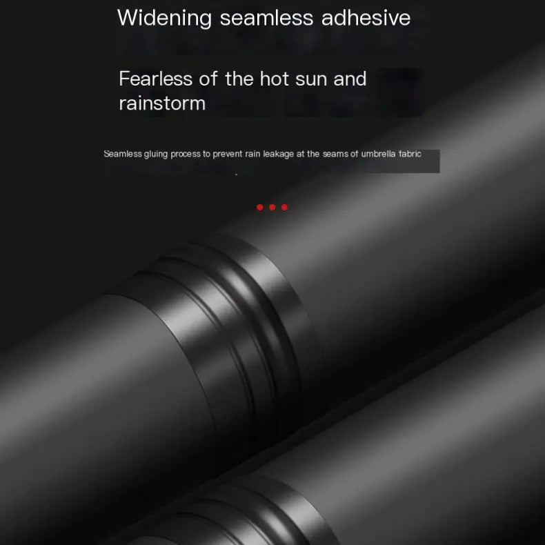 Reinforced Metal Fishing Umbrella with Black Coating